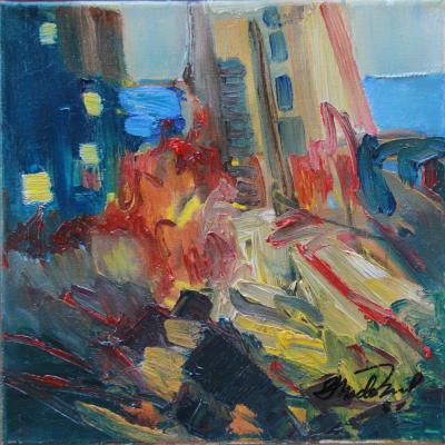 Aftermath 5 | 2022 | Oil on canvas | 30x30 cm