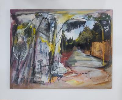 Urban Veil 2 | 2025 | 48 x 58 cm each | Oil & mixed media on cardboard