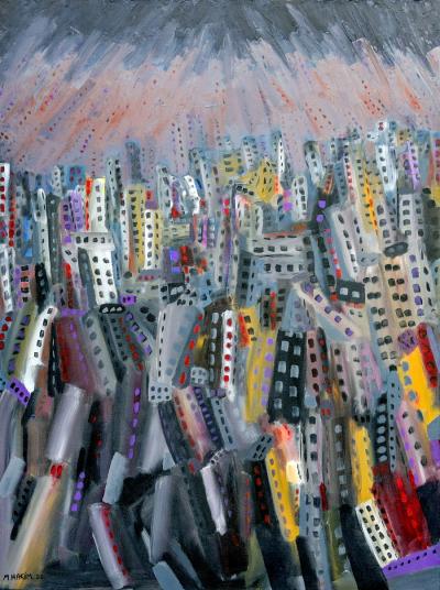 A City that Regains its Soul | 2022 | acrylic on canvas | 120x110cm