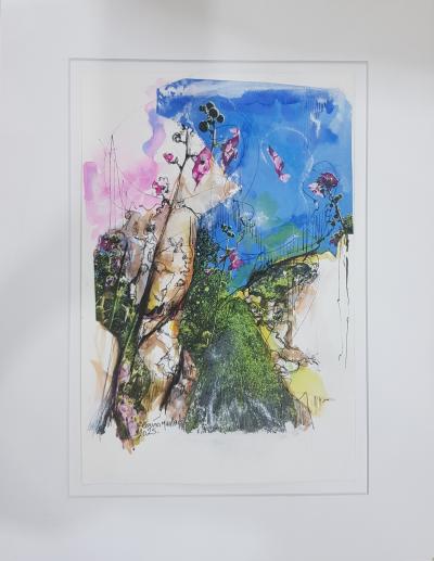 Where Nature Persists 2 | 2025 | 45 x 35 cm each | Oil & mixed media on paper