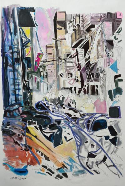 Men of Metal & Earth | 2025 | Acrylic on Canvas | 100 x 70 cm