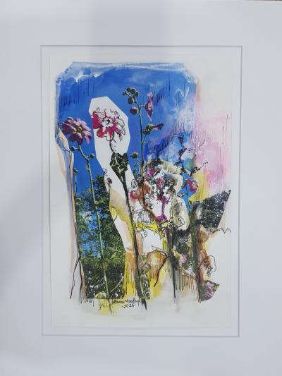 Where Nature Persists 3 | 2025 | 45 x 35 cm each | Oil & mixed media on paper