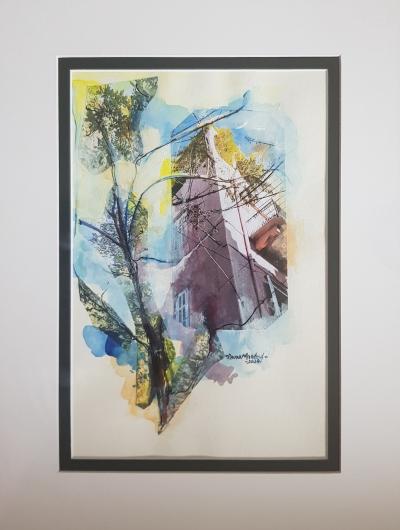 In The Glow Of Forgetting 4 | 2024 | 48 x 38 cm each | Oil & mixed media on paper