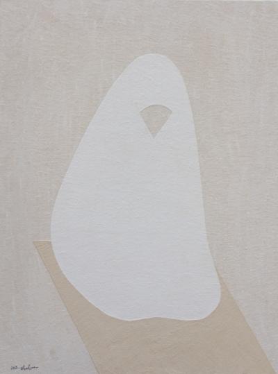 Untitled, 2013, natural sand on canvas, 61x81cm