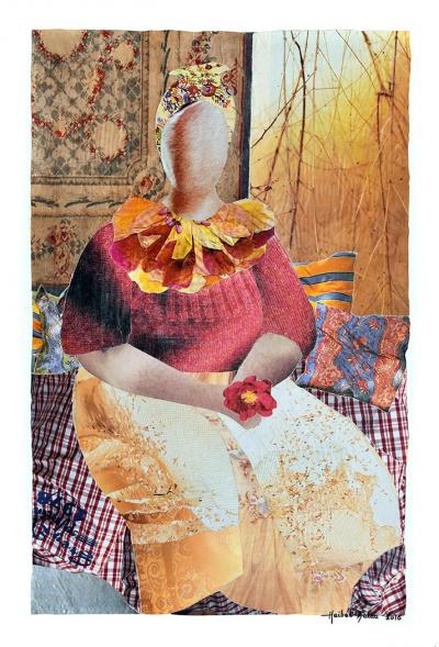 BAKER'S WIFE, 2016, collage,  60 x 40 cm 