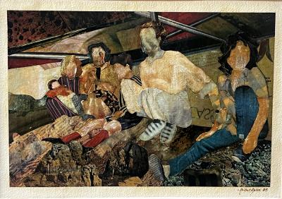 Fear II | 1985 | collage on cardboard | 24x40 cm