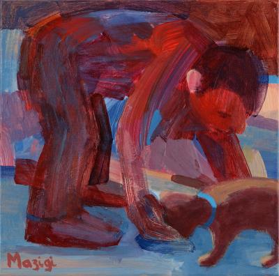 Le misanthrope, 2016, Acrylic on canvas, 30x30 cm